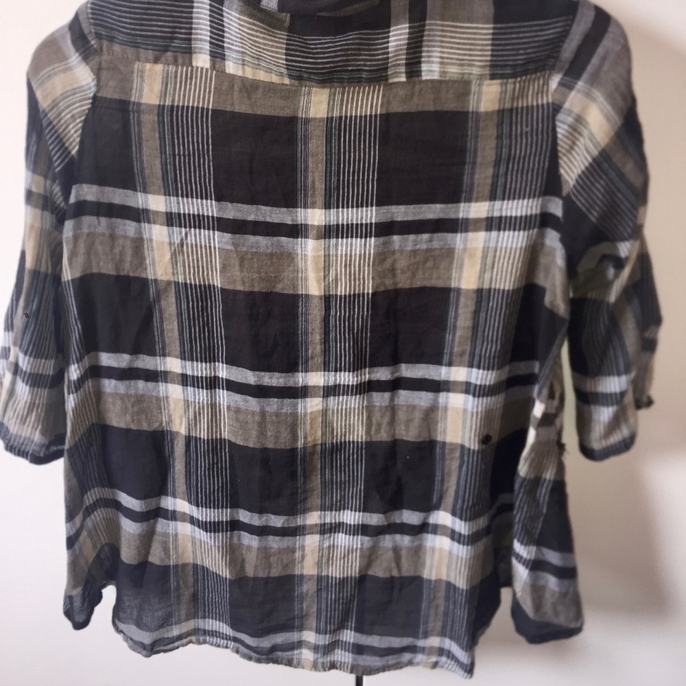 Dark Flannel Button Down